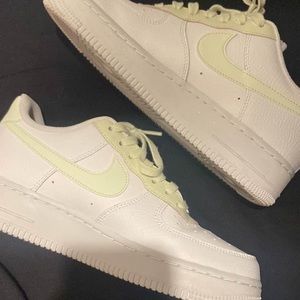 Sage green nike sneakers , worn one time